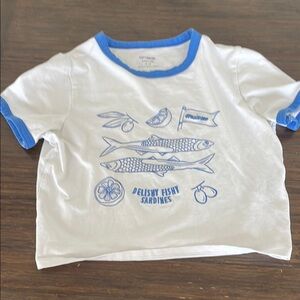 Cotton On White and Blue shirt